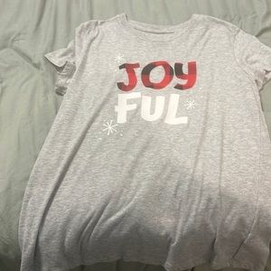Gray Christmas shirt